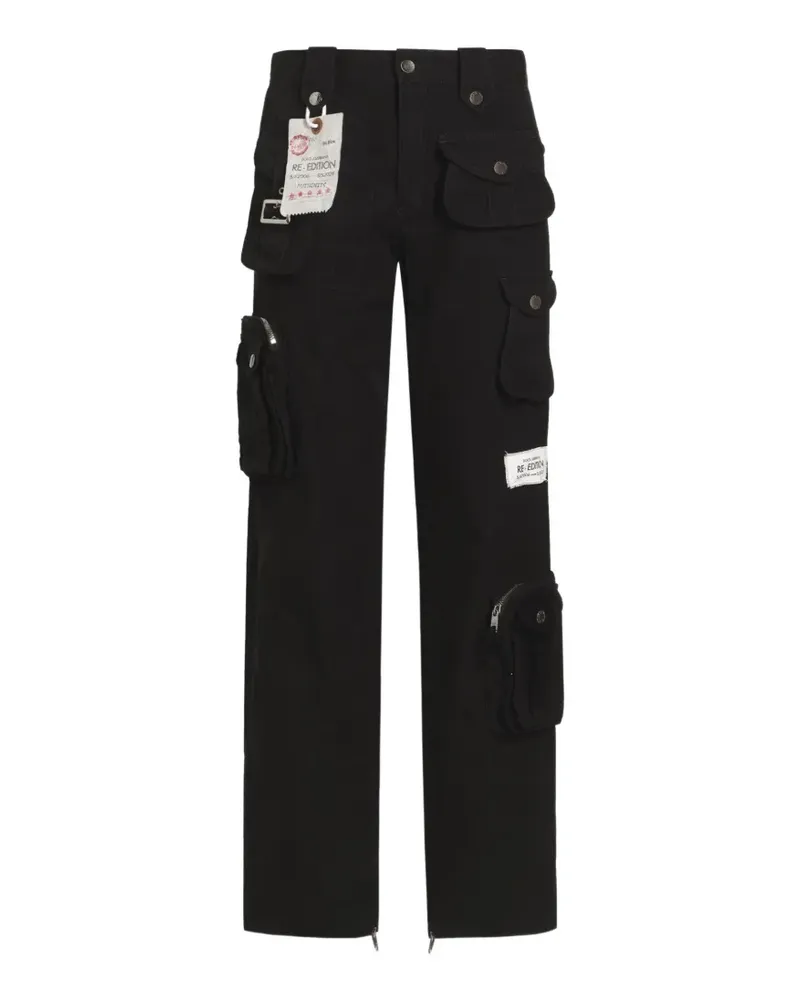 Dolce & Gabbana Hose aus gewachstem Faille - Schwarz Schwarz