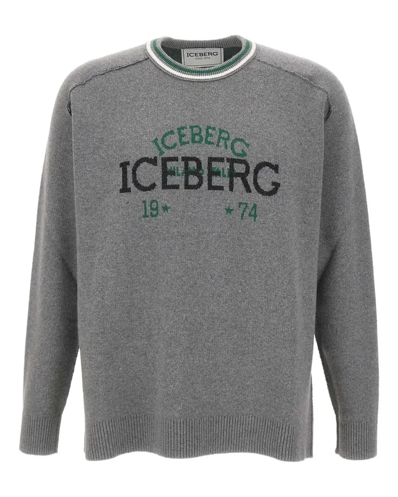 Iceberg Pullover mit Logo-Stickerei - Grau Grau