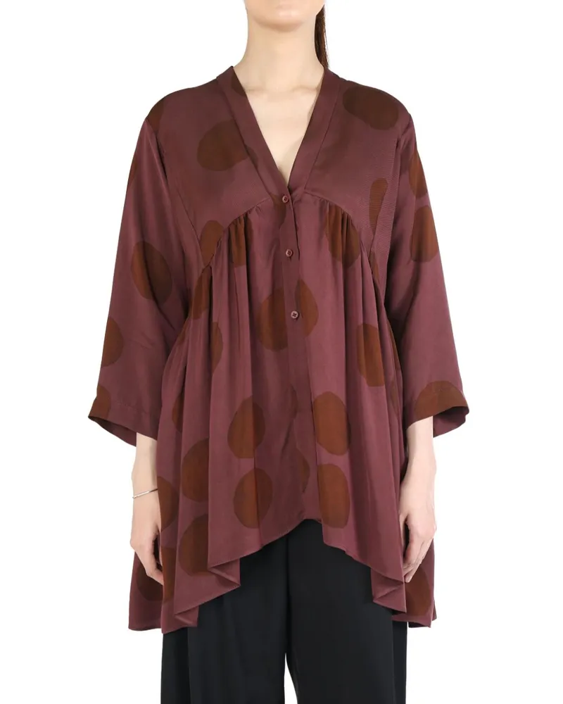 Uma Wang polka-dot print blouse - Rosa Rosa