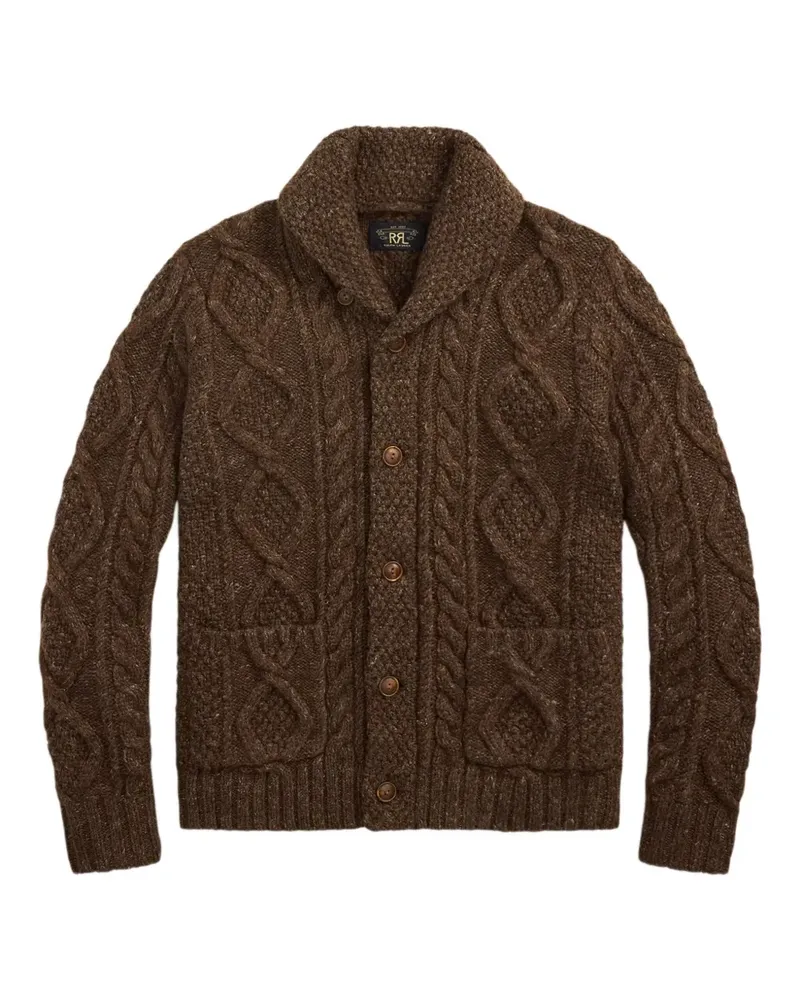 Ralph Lauren Cardigan mit Zopfmuster - Braun Braun