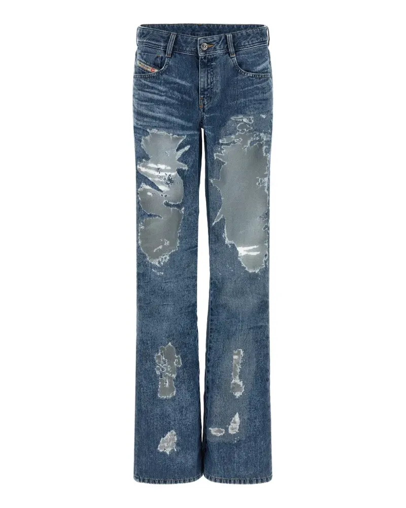 Diesel x Tinder 1969 D-Ebbey devoré-detail jeans - Blau Blau