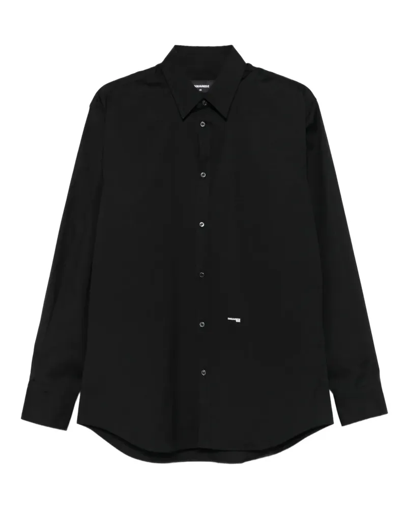 Dsquared2 Langärmeliges Hemd - Schwarz Schwarz