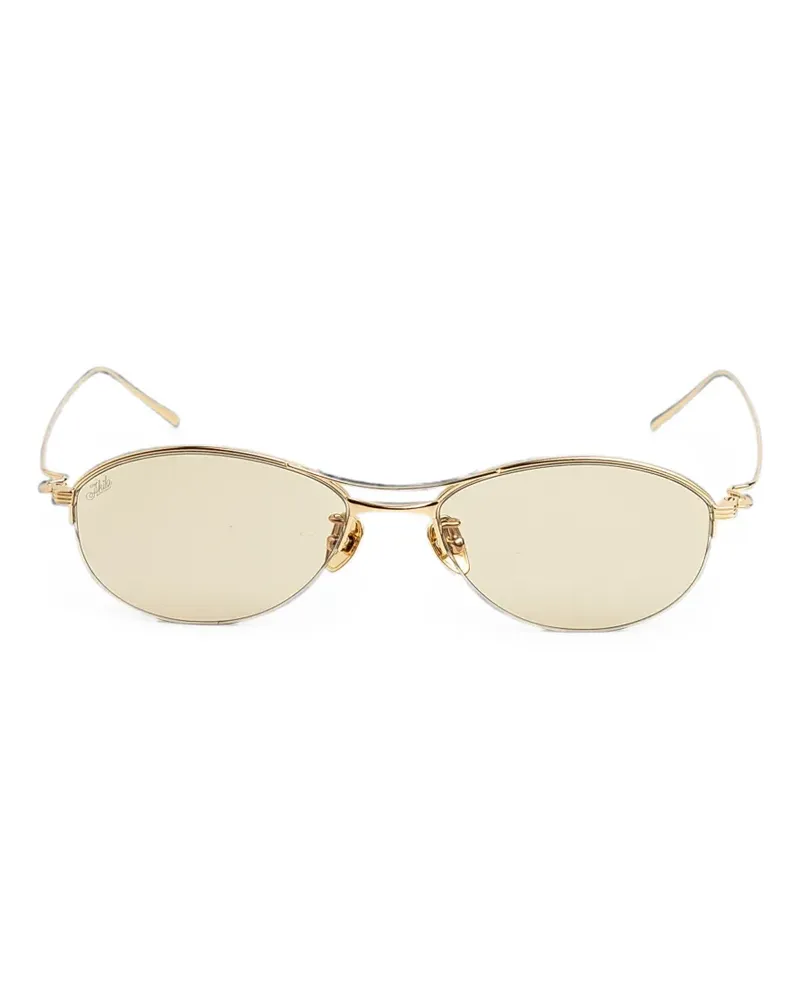 AKILA Helix geometric-frame sunglasses - Gold Gold