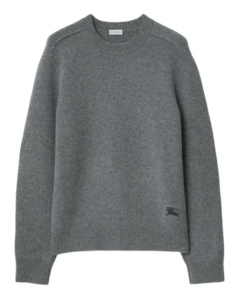 Burberry Kaschmirpullover mit Ritteremblem - Grau Grau