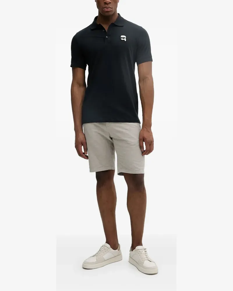 Karl Lagerfeld Poloshirt mit Logo - Schwarz Schwarz
