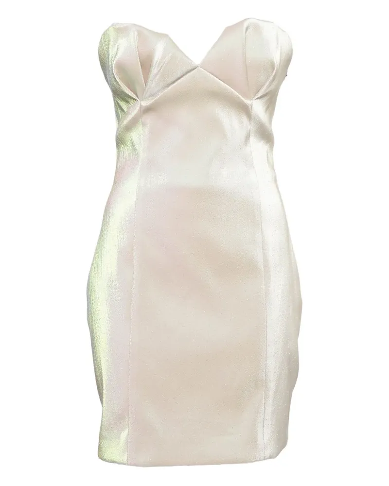 Area Midikleid aus Satin - Rosa Rosa