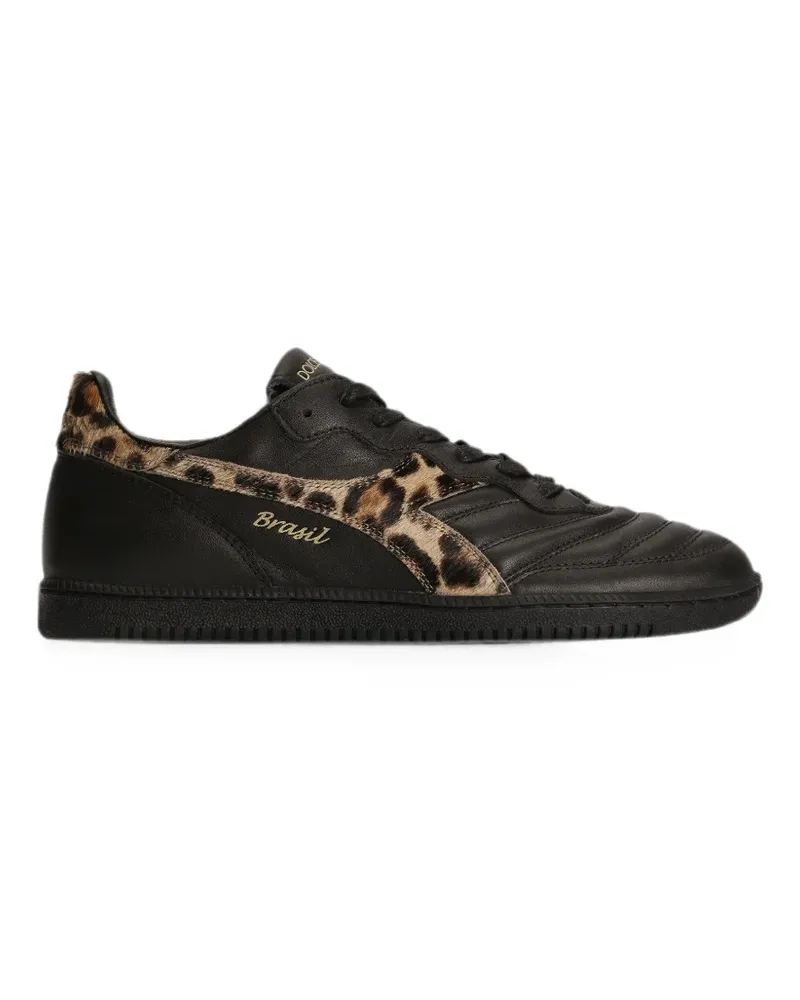 Dolce & Gabbana x Diadora calfskin sneakers - Schwarz Schwarz