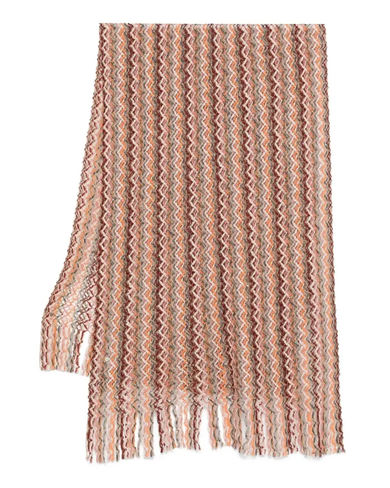 Missoni Schal mit Fransen - Orange Orange