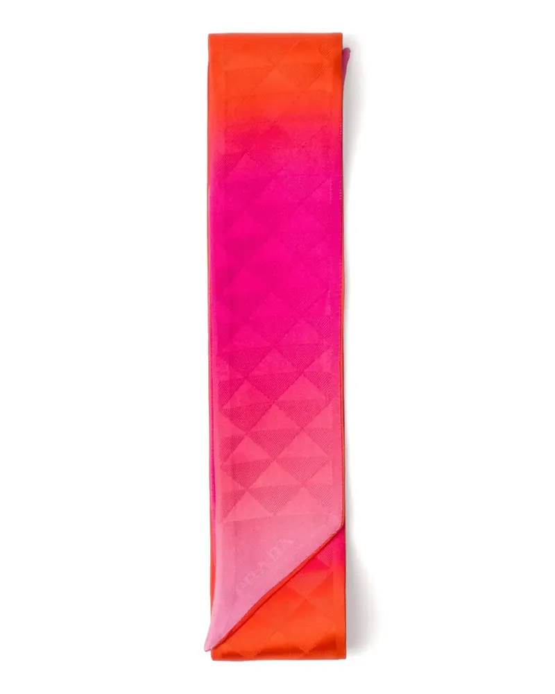 Prada Seidenschal mit Print - Rosa Rosa