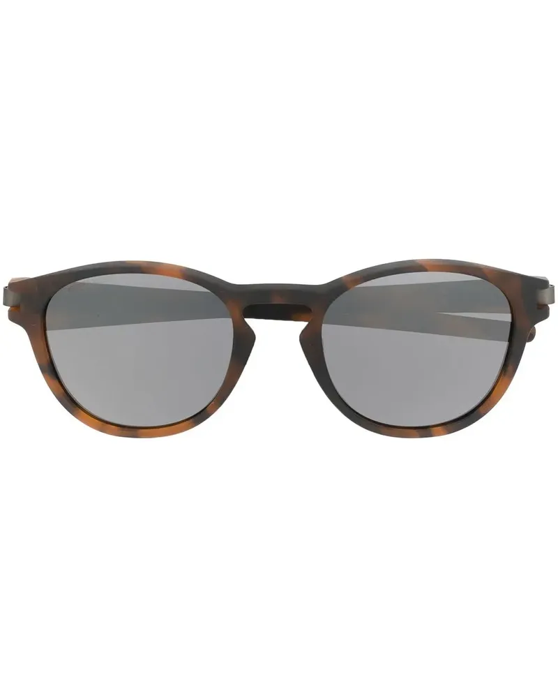 Oakley Latch Sonnenbrille in Schildpattoptik - Braun Braun
