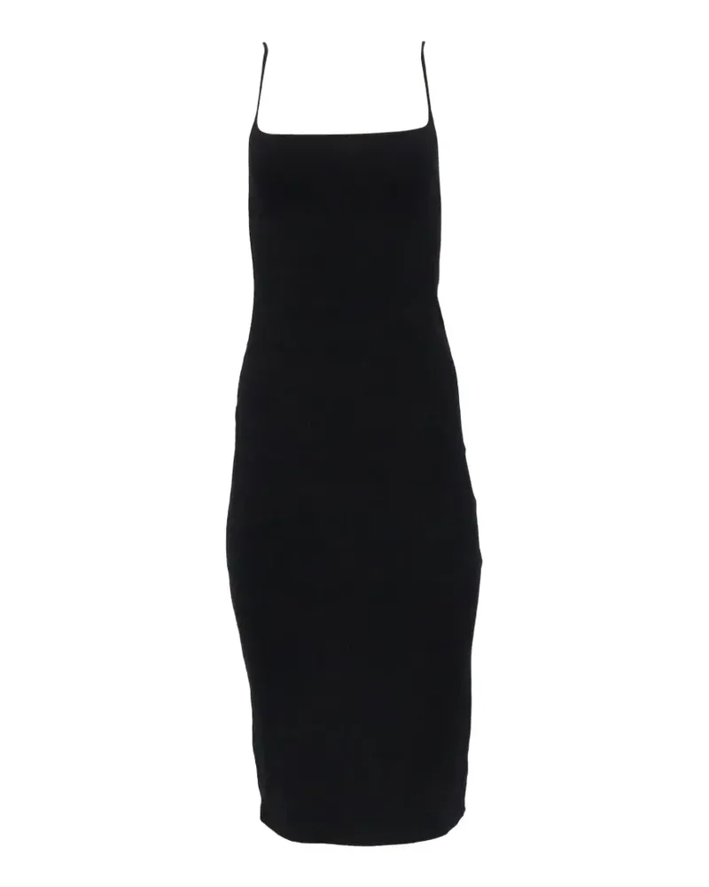 Reformation Schmales Midikleid - Schwarz Schwarz