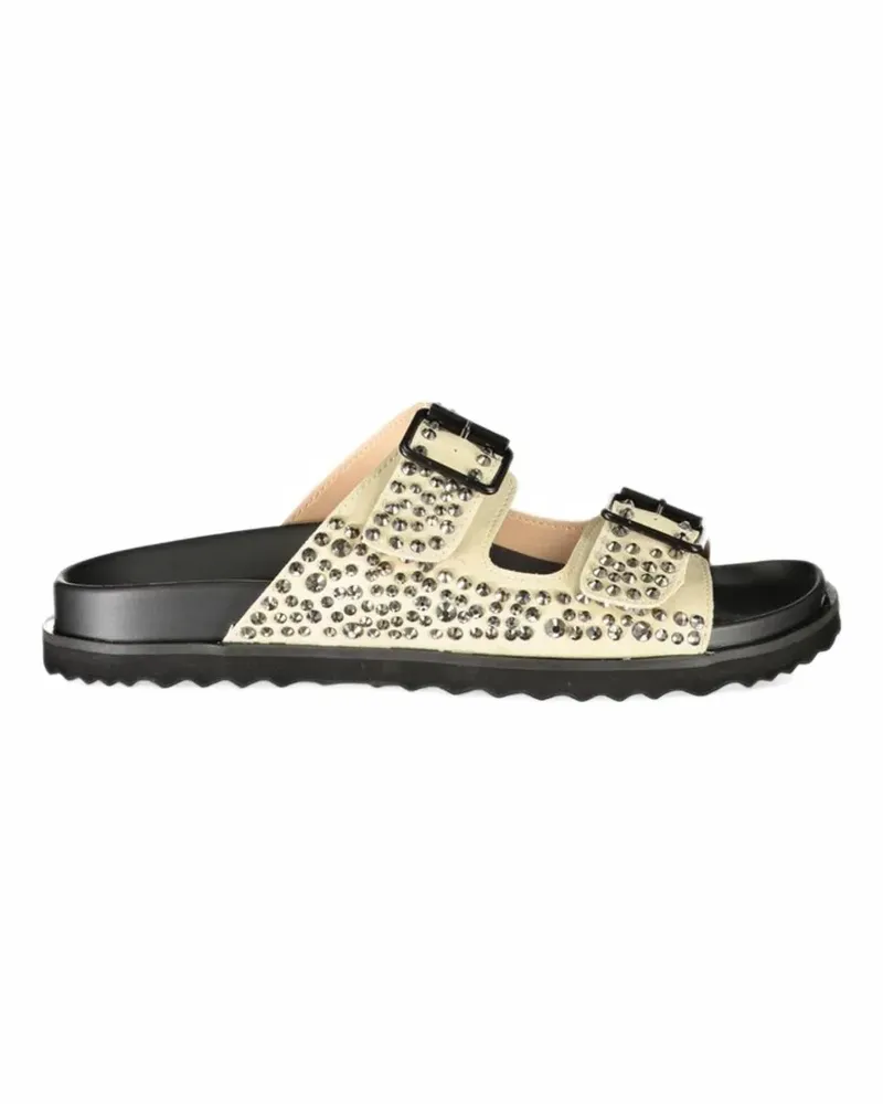 Laura Biagiotti stud-embellished buckle-fastening sandals - Nude Nude