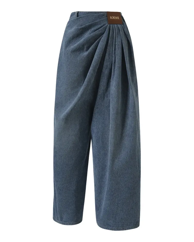 Loewe draped jeans - Blau Blau