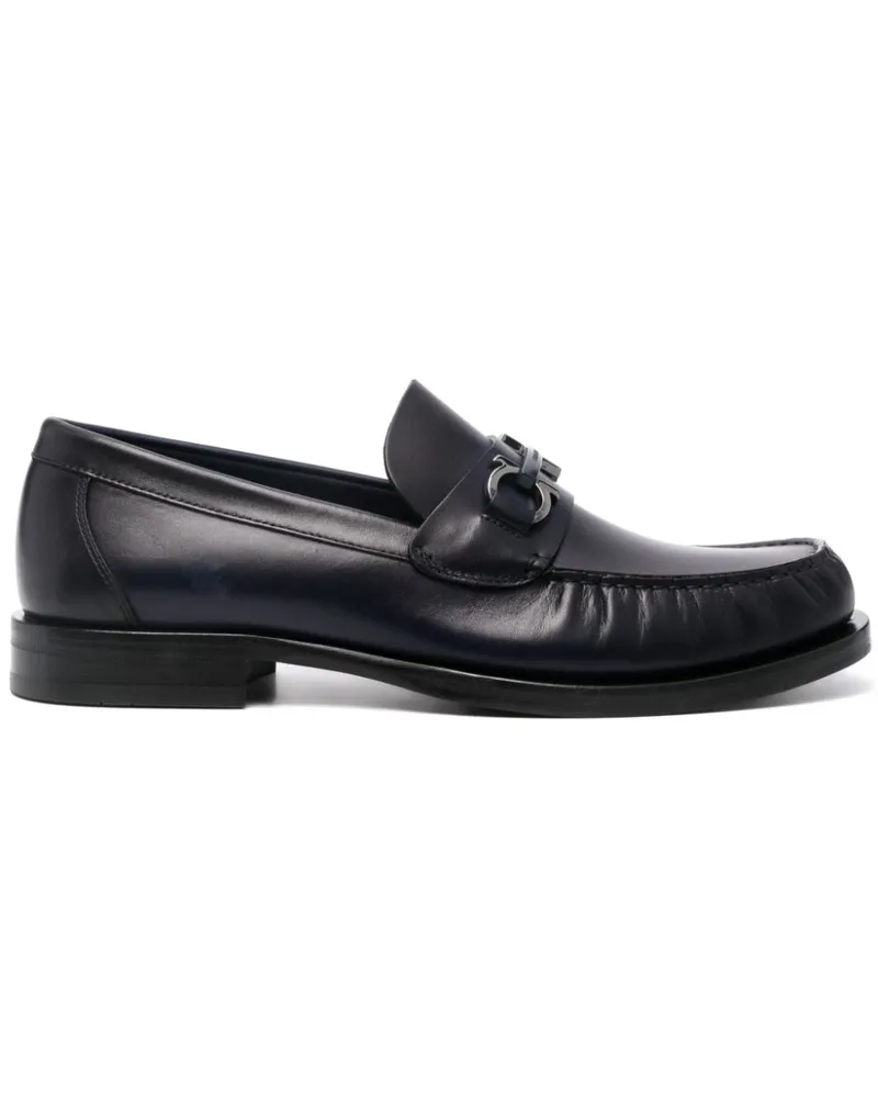 Ferragamo Loafer mit Gancini-Schild - Blau Blau