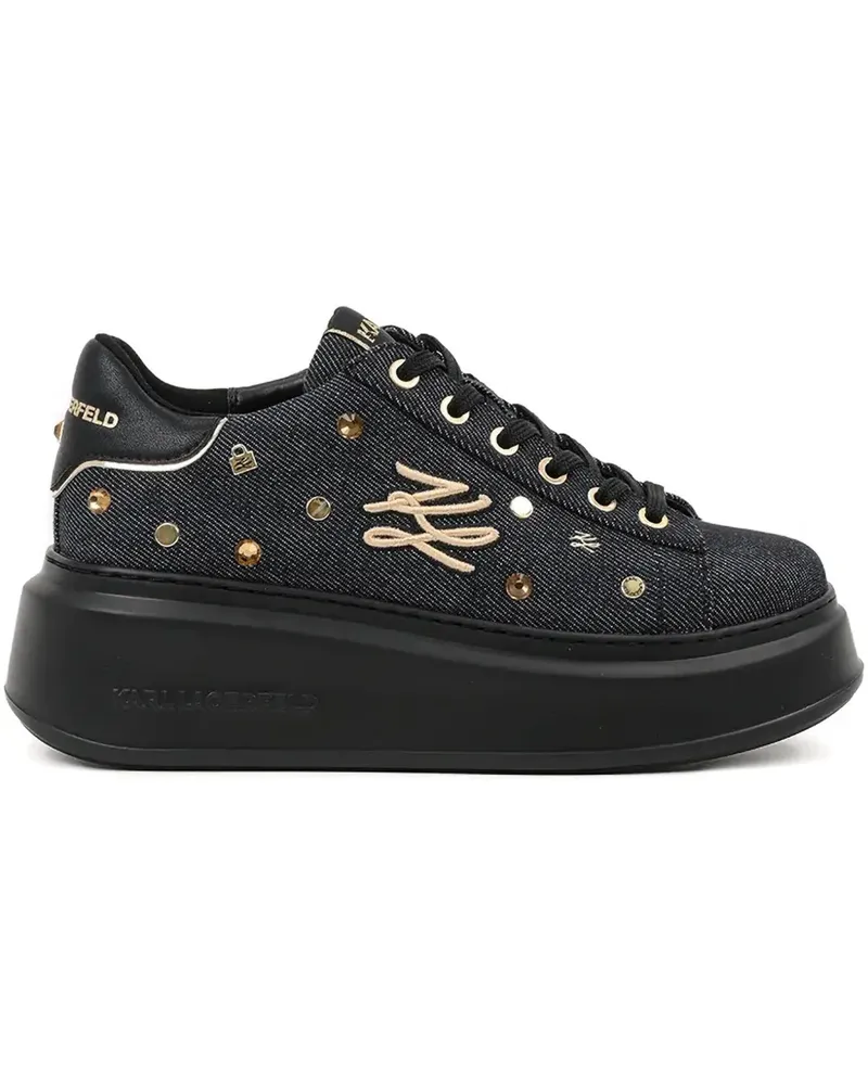 Karl Lagerfeld Sneakers mit Plateau - Schwarz Schwarz