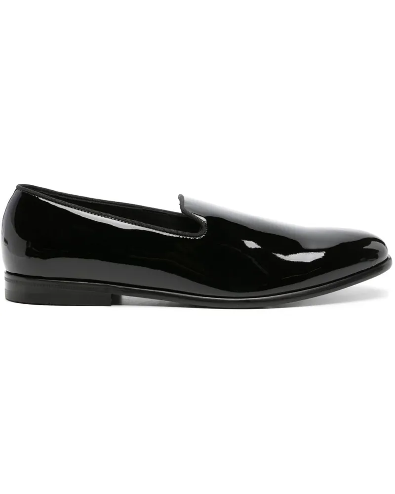 Doucal´s Loafer aus Lackleder - Schwarz Schwarz