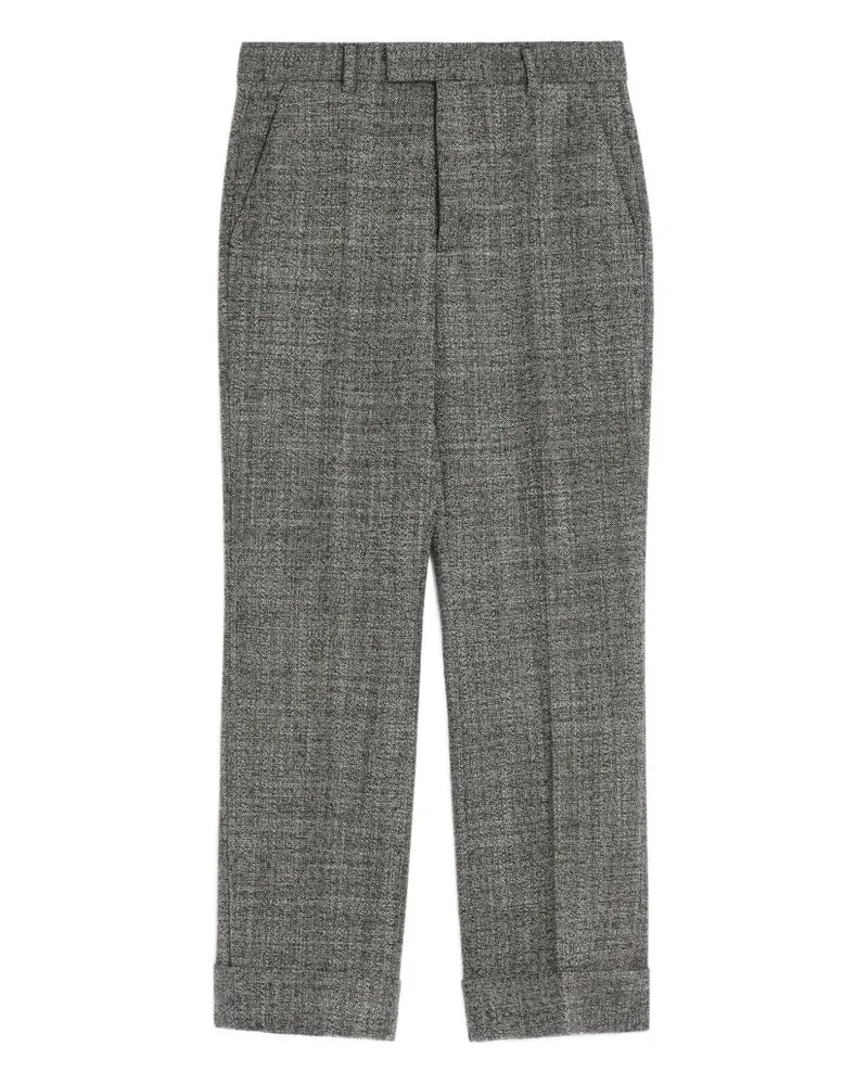 Valentino Garavani Mouliné Hose mit Umschlag - Grau Grau