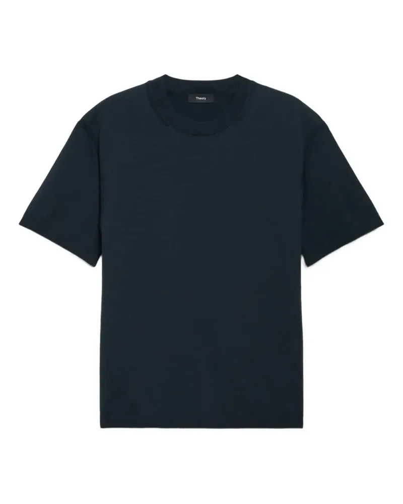 Theory T-Shirt mit rundem Ausschnitt - Blau Blau