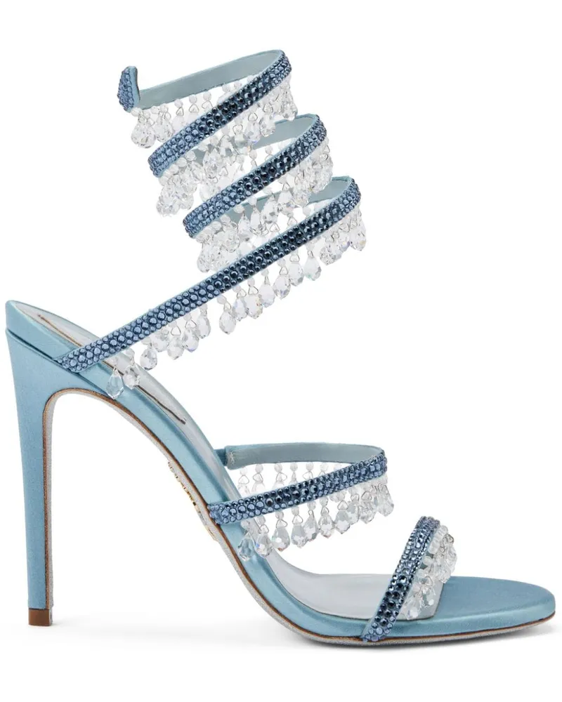 René Caovilla Chandelier Sandalen 105mm - Blau Blau