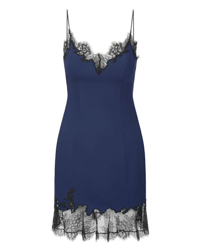 STAUD Camisole-Kleid mit Spitzenbesatz - Blau Blau
