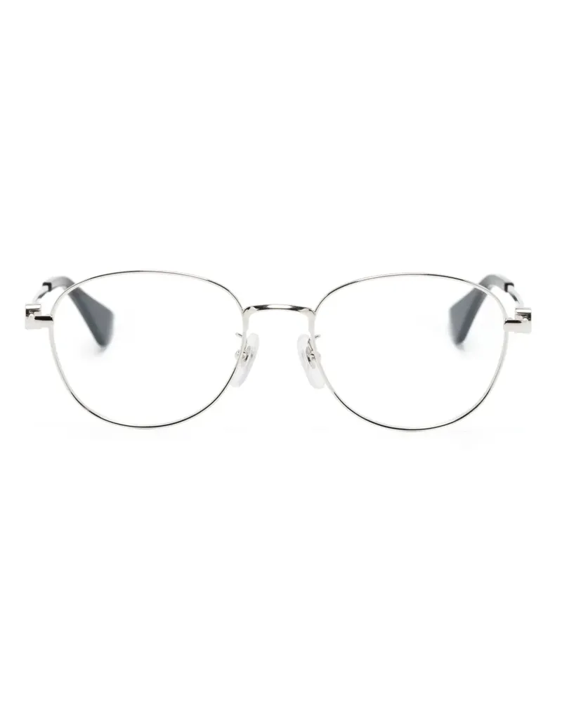Cartier Runde Brille mit Logo-Gravur - Silber Silber