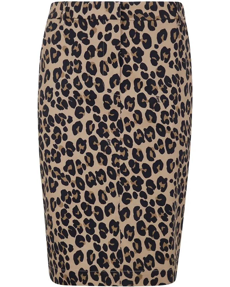 ASPESI Rock mit Leoparden-Print - Nude Nude