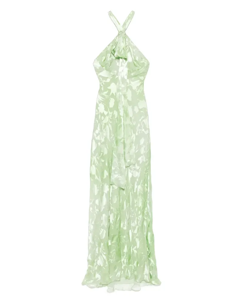 Ermanno Scervino Maxikleid mit Jacquardmuster - Grün Grün