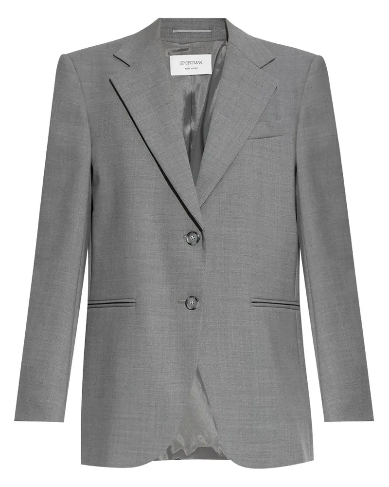 SPORTMAX Baffo Blazer - Grau Grau
