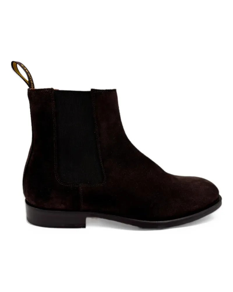 Doucal´s suede-finish round-toe Chelsea boots - Braun Braun