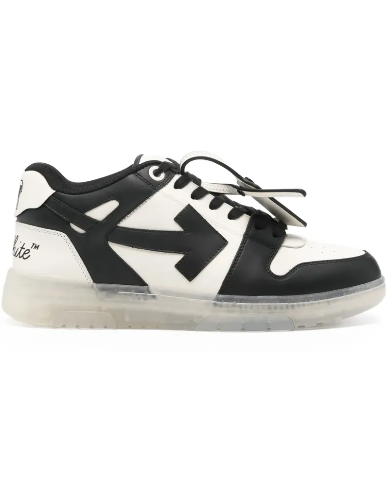 OFF-WHITE leather sneakers - Schwarz Schwarz