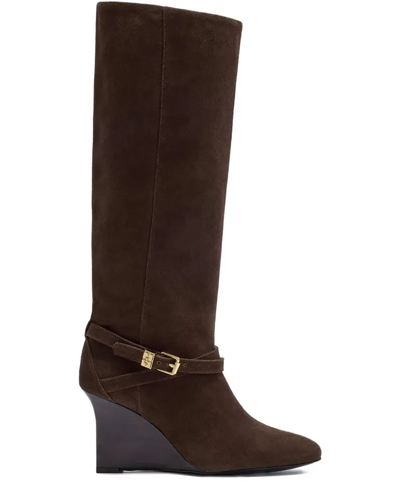 Ganni Stiefeletten mit Schnallen - Braun Braun