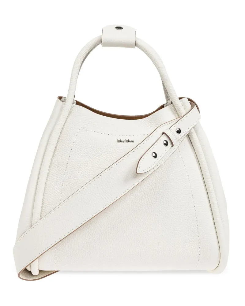 Max Mara Kleine Marine Handtasche mit Streifen - Weiß Weiß