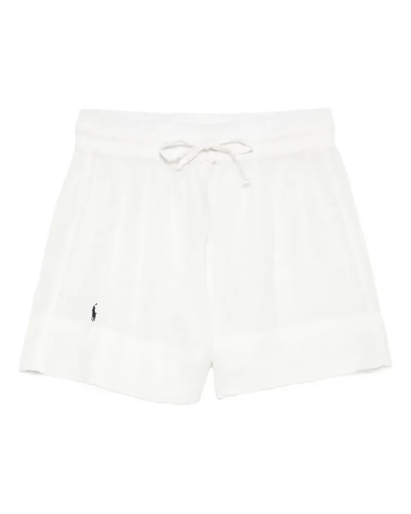 Ralph Lauren logo-embroidered drawstring shorts - Nude Nude