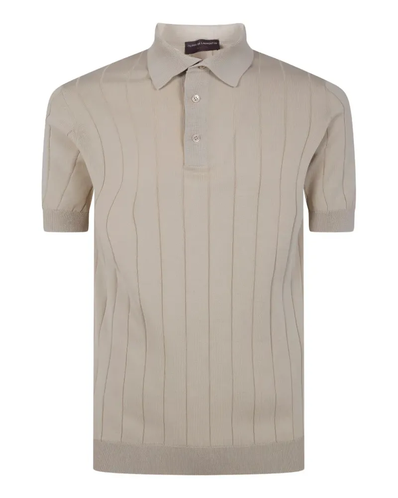 Filippo de Laurentiis ribbed polo shirt - Nude Nude
