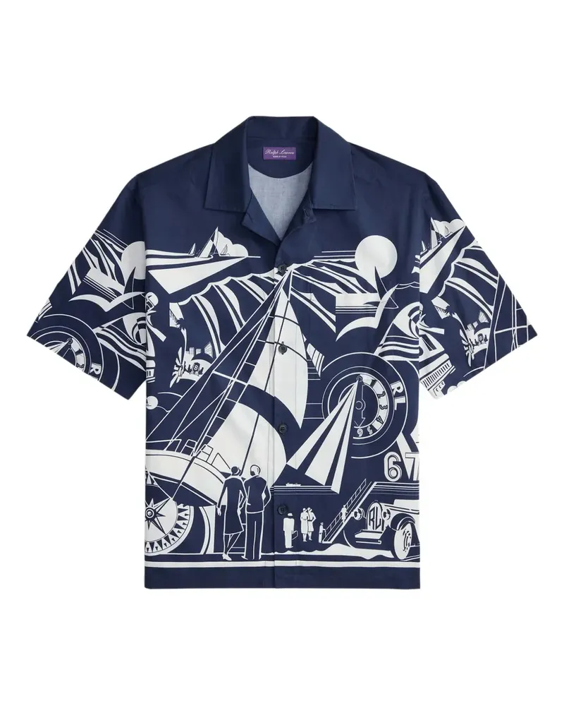 Ralph Lauren Hemd mit Print - Blau Blau
