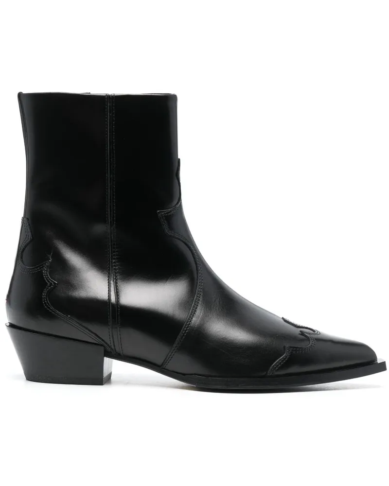 aeyde Stiefel 155mm - Schwarz Schwarz