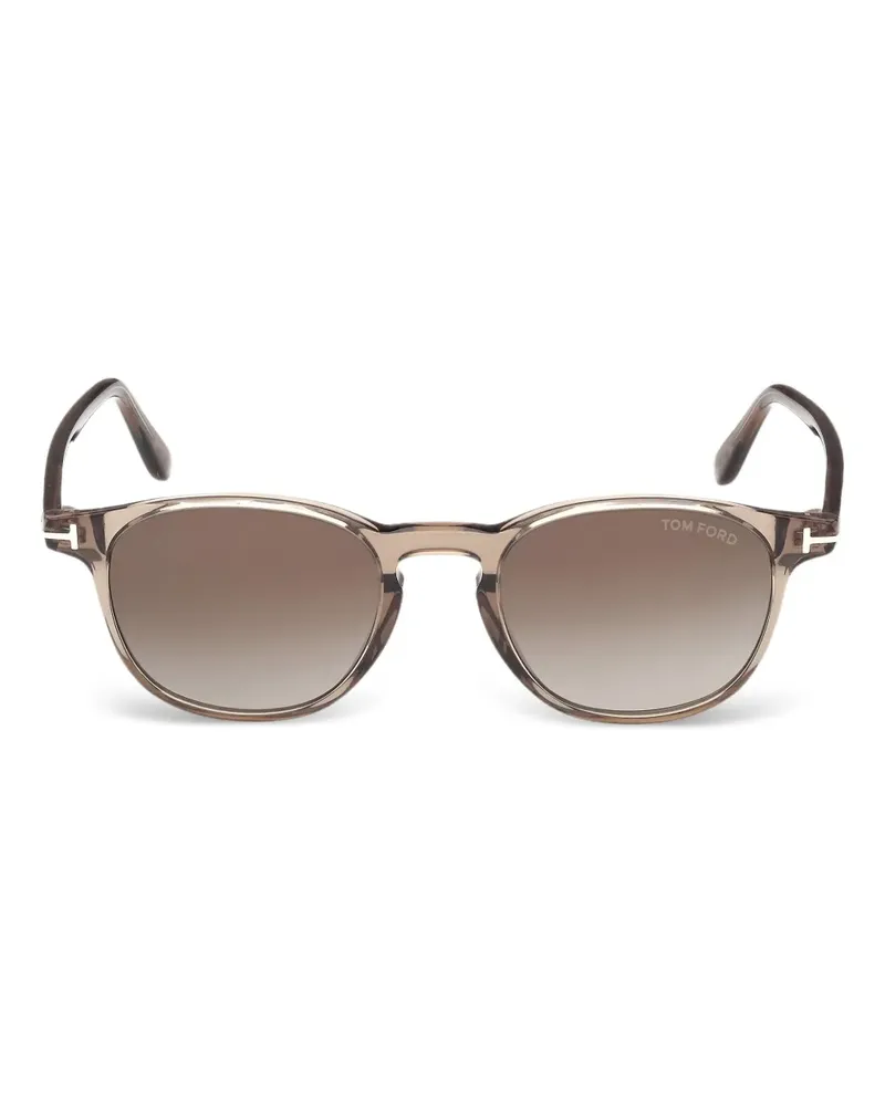 Tom Ford Sonnenbrille mit rundem Gestell - Braun Braun