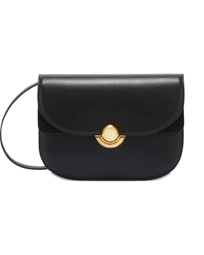 Furla Kleine Sfera Schultertasche mit Logo-Schild - Schwarz Schwarz