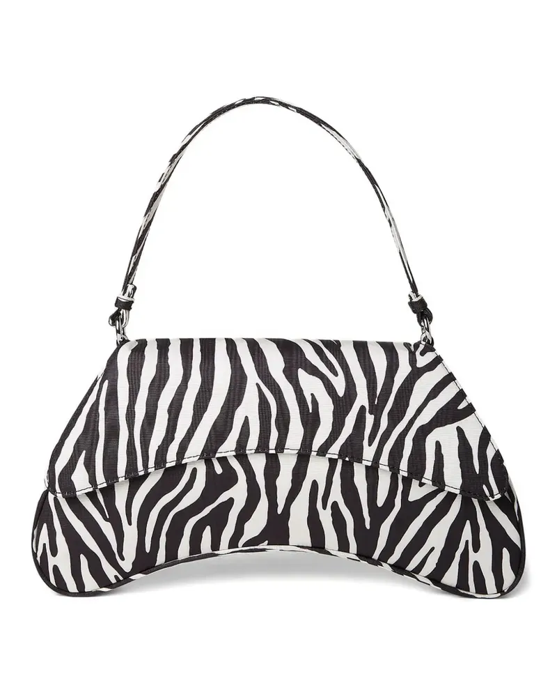 Simon Miller Schultertasche mit Zebra-Print - Schwarz Schwarz
