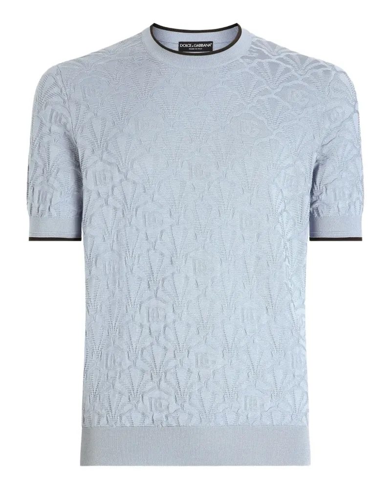 Dolce & Gabbana T-Shirt aus Seide - Blau Blau