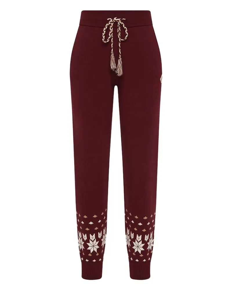 The Upside Le Ski Jojo snowflake-pattern track pants - Rot Rot