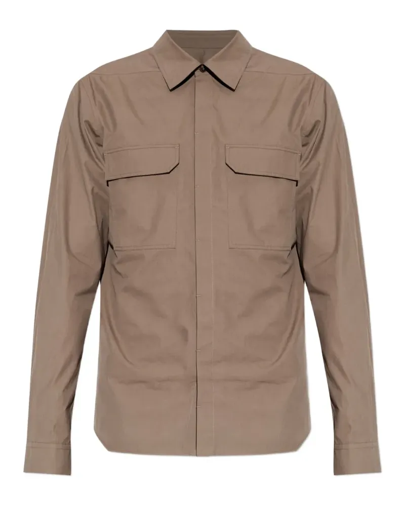 Rick Owens flap-pocket long-sleeve shirt - Braun Braun