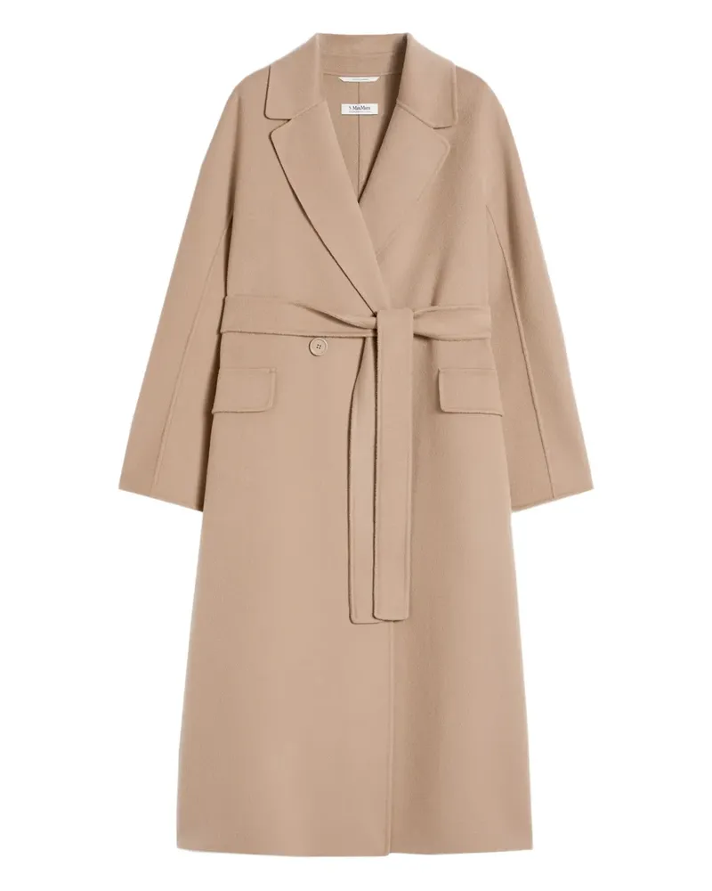 Max Mara Mantel mit Gürtel - Nude Nude