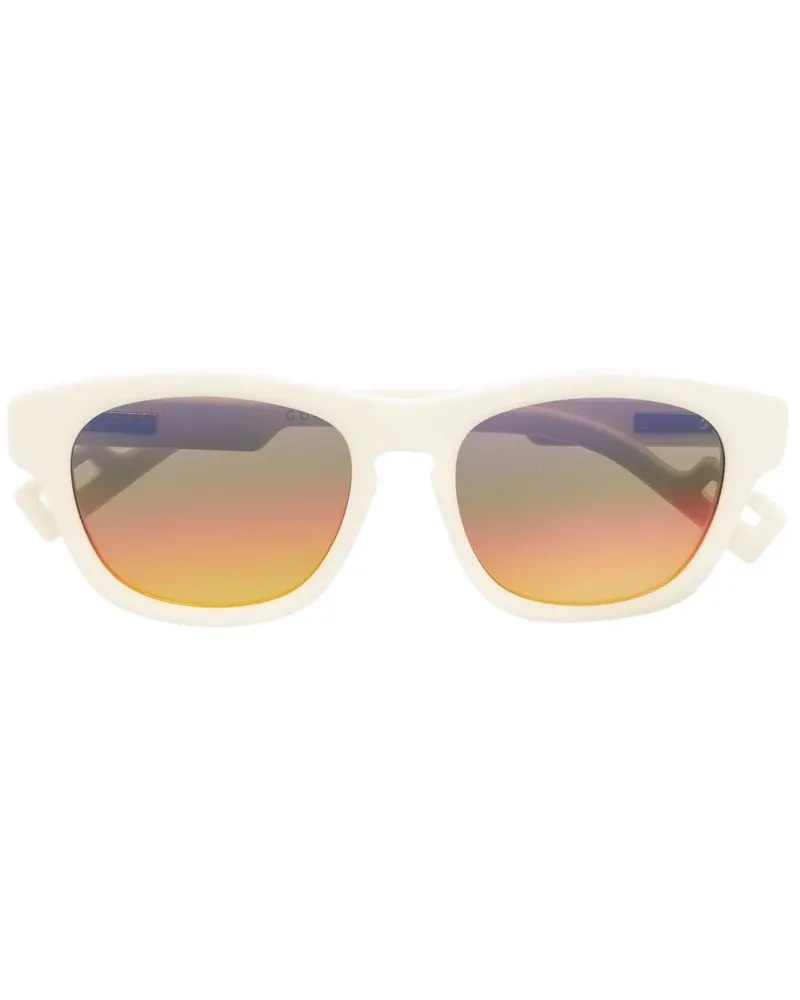 Gucci Sonnenbrille mit rundem Gestell - Gelb Gelb