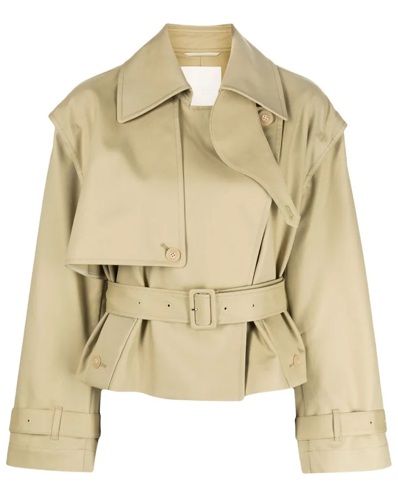 JNBY Cropped-Trenchcoat mit offenem Rücken - Nude Nude