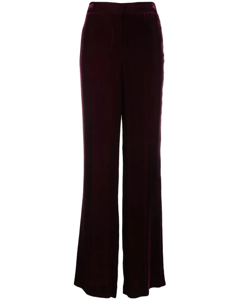 Stella McCartney Samthose mit weitem Bein - Violett Violett