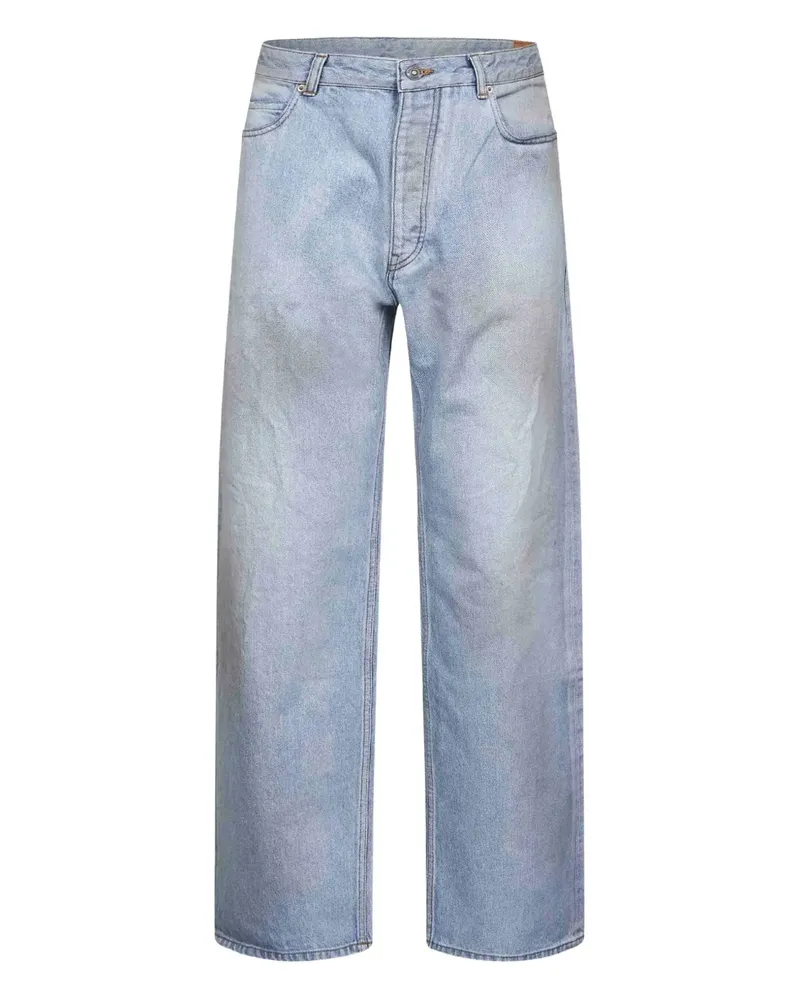 Balenciaga Jeans in Distressed-Optik - Blau Blau