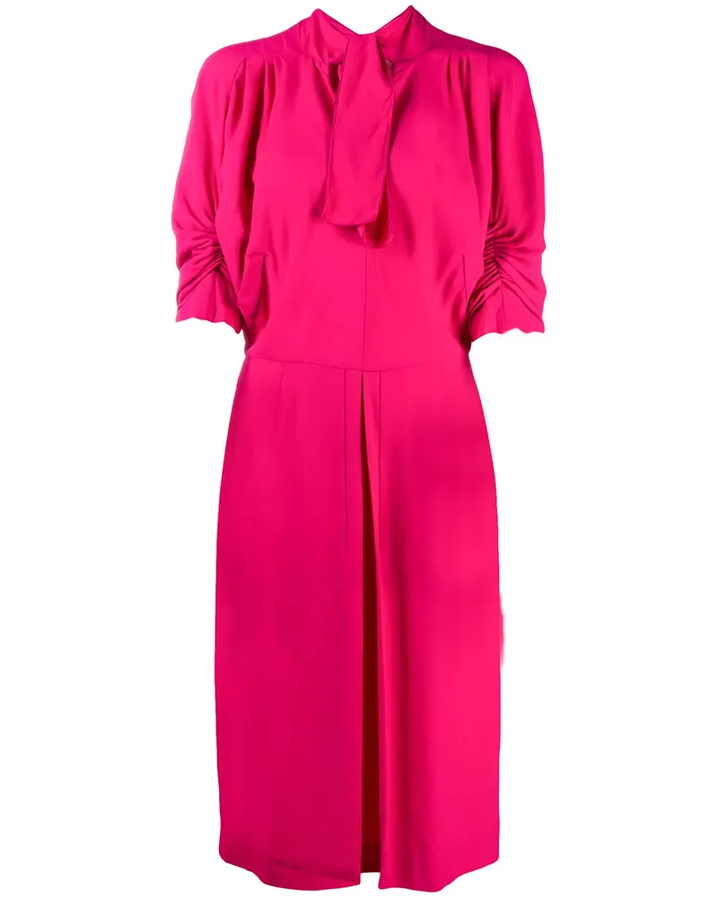 Marni Kleid mit gerafften Ärmeln - Rosa Rosa