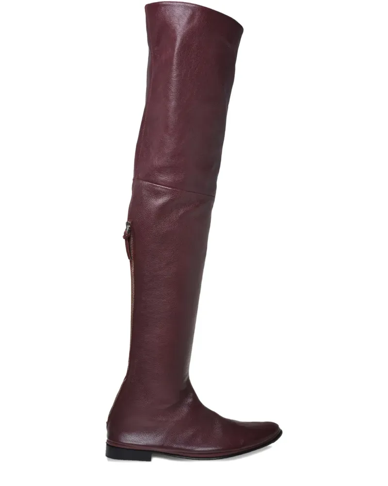 Alberta Ferretti Overknee-Stiefel - Rot Rot