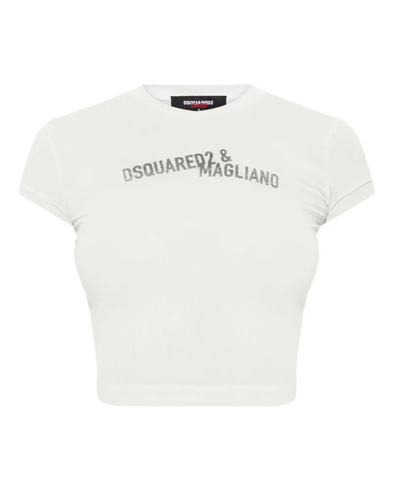 Dsquared2 x Magliano T-Shirt mit rundem Ausschnitt - Weiß Weiß